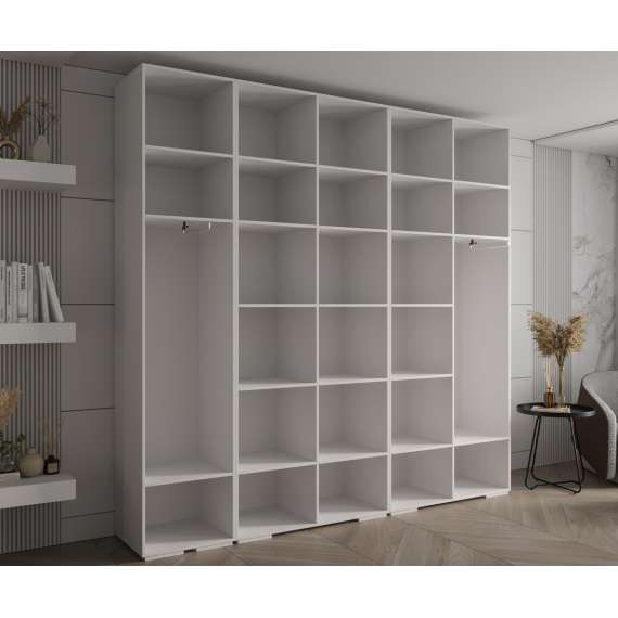 Garderobeskap Inova 1- 250x237 cm - cashmere - 5 dører