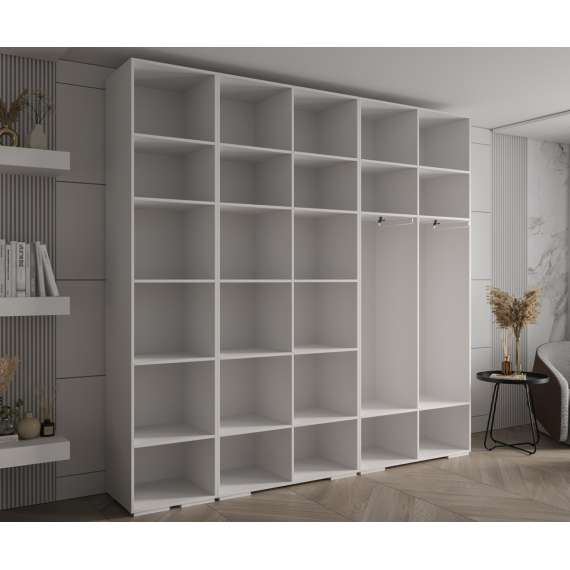 Garderobeskap Inova 1- 250x237 cm - cashmere - 5 dører