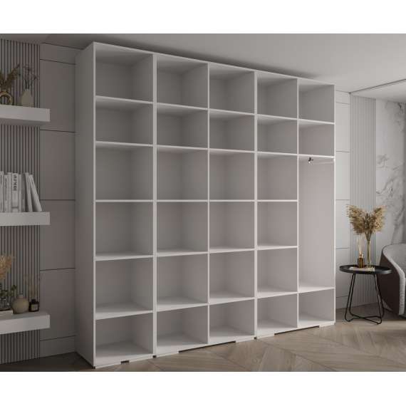 Garderobeskap Inova 1- 250x237 cm - cashmere - 5 dører