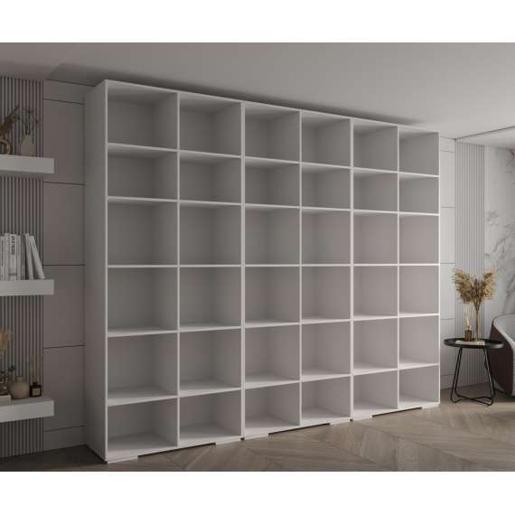 Garderobeskap Inova 1- 300x237 cm - hvit matt - 6 dører