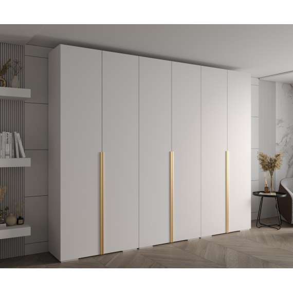 Garderobeskap Inova 1- 300x237 cm - hvit matt - 6 dører