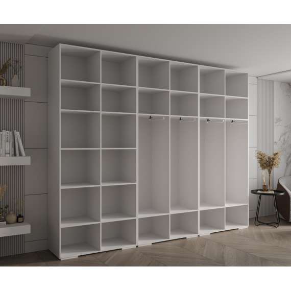 Garderobeskap Inova 1- 300x237 cm - cashmere - 6 dører