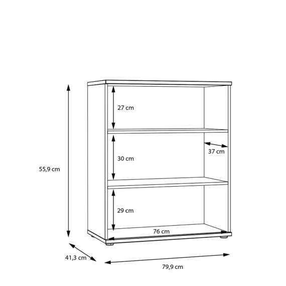 Skjenk Saltwater 80x96 cm - hvit matt - marmor - hvit høyglans