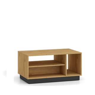 Sofabord Modesto - 90x60 cm - eik stille - svart matt