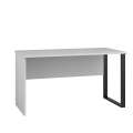 Skrivebord Bardo 138x68 cm - sølv grå - metall ben
