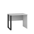 Skrivebord Bardo 92x68 cm - sølv grå - metall ben