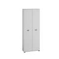 Skap Bardo 79x204 cm - sølv grå - 2 dører - låsbare