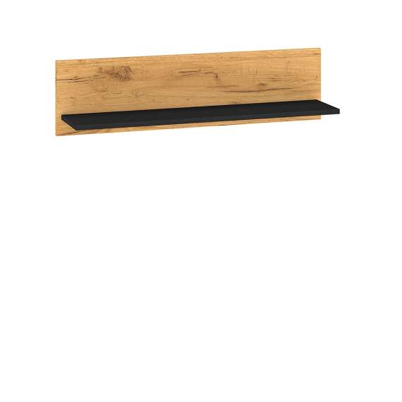 Vegghylle Colt 92x24 cm - eik craft gold - svart matt