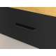 Seng Colt 90x200 cm - eik craft gold - svart matt - oppbevaringsskuff