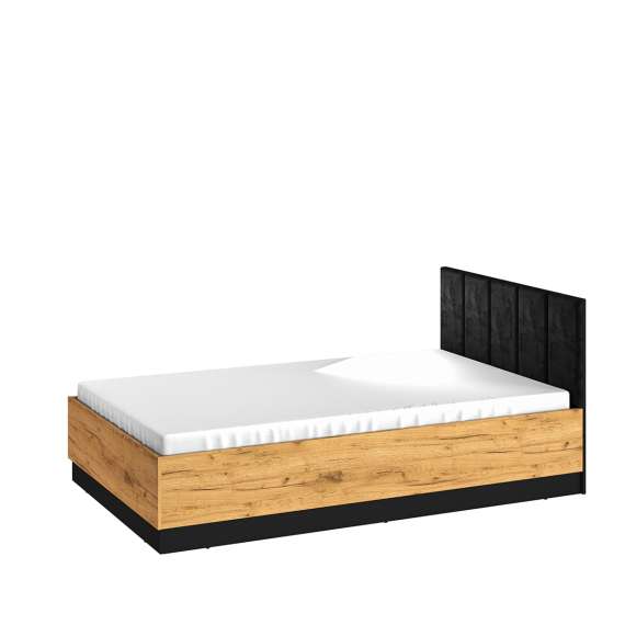 Seng Colt 120x200 cm - eik craft gold - svart matt