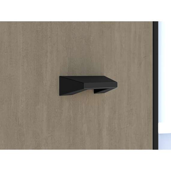 Skrivebord Colt 120x75 cm - eik craft gold - svart matt - steel