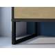 Kommode Colt 120x90 cm - eik craft gold - svart matt - steel