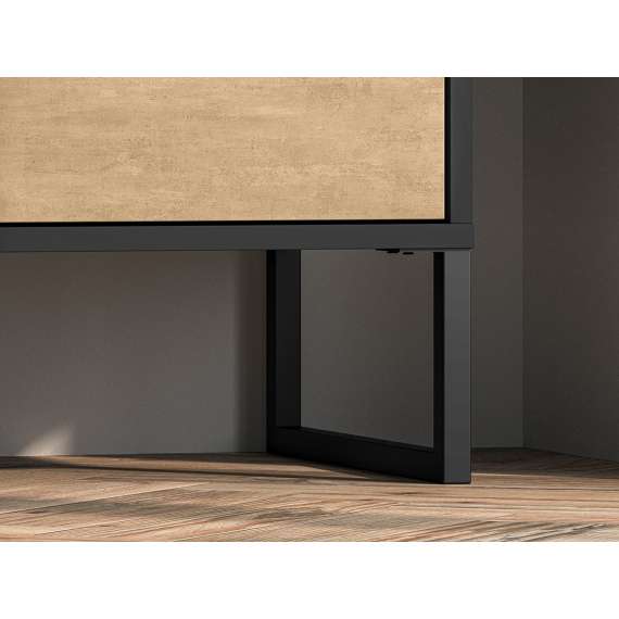 Reol Colt 80x157 cm - eik craft gold - svart matt - steel