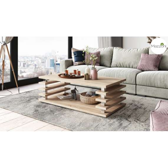 Sofabord PORTO - 120x60 cm - eik sonoma - spiler