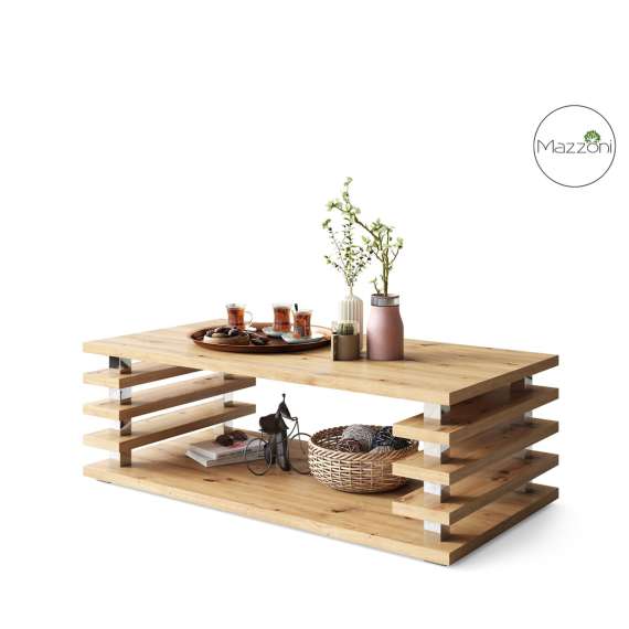 Sofabord PORTO - 120x60 cm - eik artisan - spiler