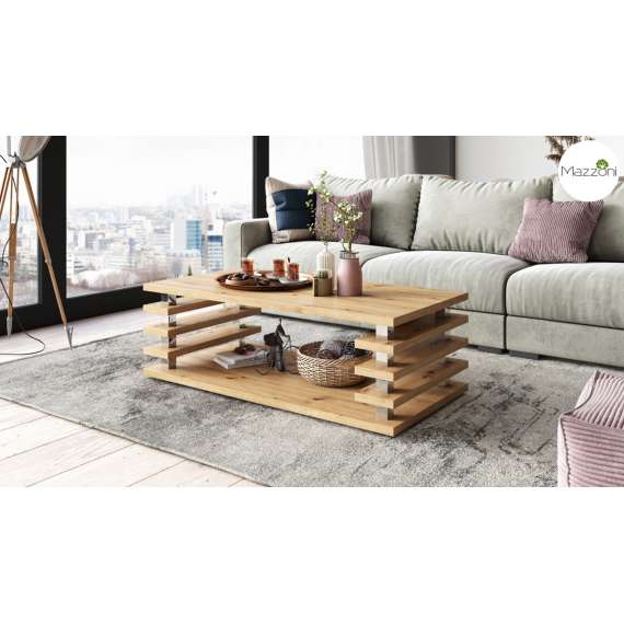 Sofabord PORTO - 120x60 cm - eik artisan - spiler