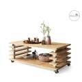 Sofabord PORTO - 120x60 cm - eik artisan - spiler