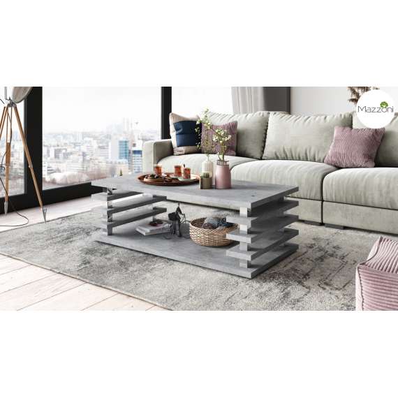 Sofabord PORTO - 120x60 cm - betong - spiler