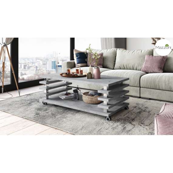 Sofabord PORTO - 120x60 cm - betong - spiler