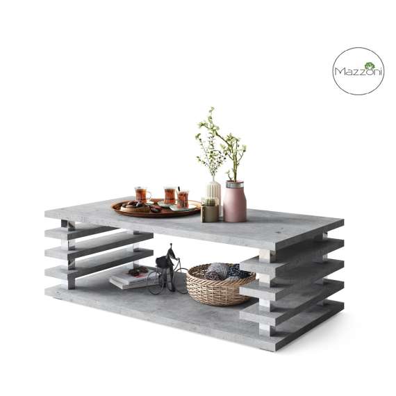 Sofabord PORTO - 120x60 cm - betong - spiler