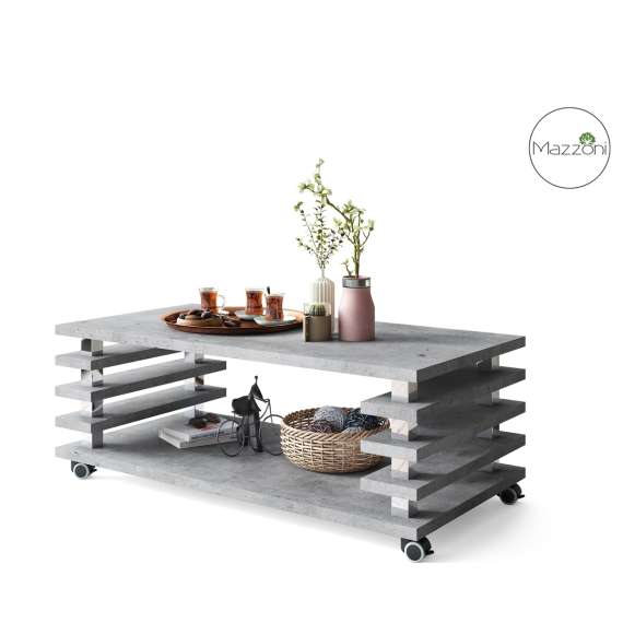 Sofabord PORTO - 120x60 cm - betong - spiler