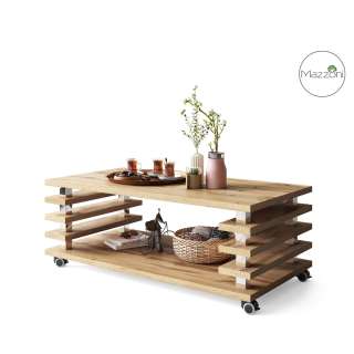 Sofabord PORTO - 120x60 cm - eik wotan - spiler