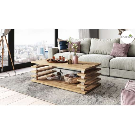 Sofabord PORTO - 120x60 cm - eik wotan - spiler