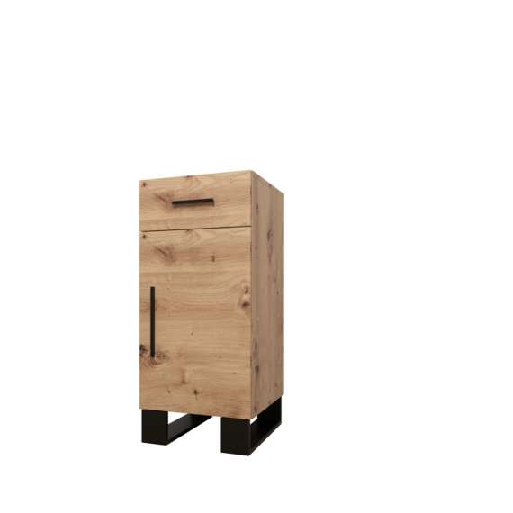 Skap ARTIN 42x95 cm - eik artisan - 1 dør - 1 skuff