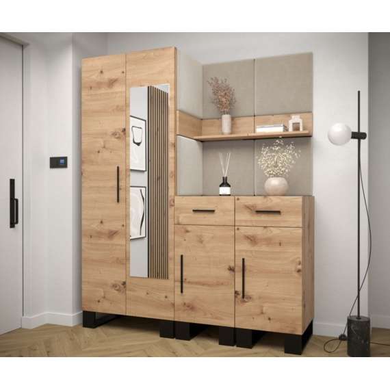 Skap ARTIN 42x95 cm - eik artisan - 1 dør - 1 skuff