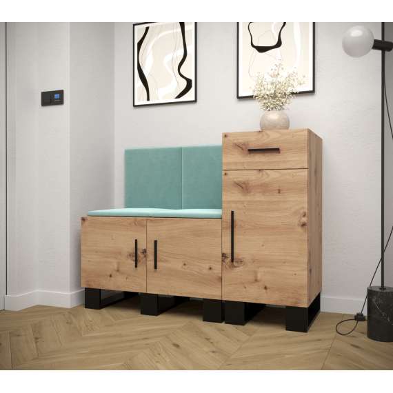 Entresett ARTIN 18 -126x95 cm - eik artisan