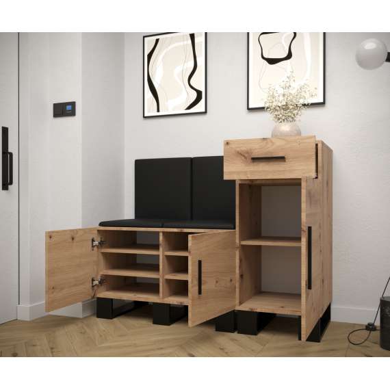 Entresett ARTIN 18 -126x95 cm - eik artisan