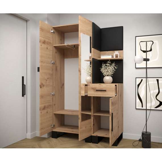 Entresett ARTIN 16 -116x196 cm - eik artisan - polstred panel