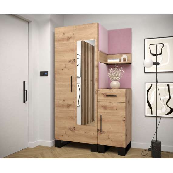 Entresett ARTIN 16 -116x196 cm - eik artisan - polstred panel