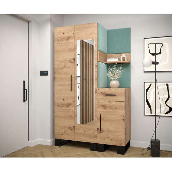 Entresett ARTIN 16 -116x196 cm - eik artisan - polstred panel