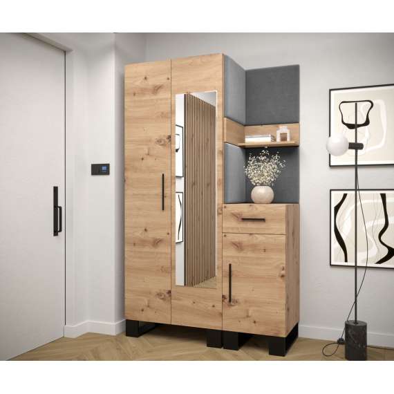 Entresett ARTIN 16 -116x196 cm - eik artisan - polstred panel