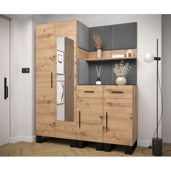 Entresett ARTIN 15 -158x196 cm - eik artisan - polstred panel