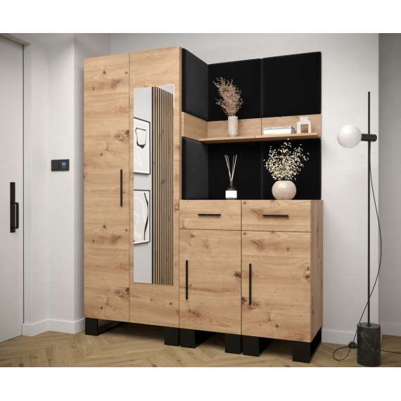 Entresett ARTIN 15 -158x196 cm - eik artisan - polstred panel