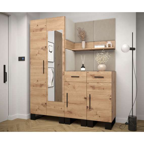 Entresett ARTIN 15 -158x196 cm - eik artisan - polstred panel