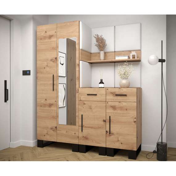 Entresett ARTIN 15 -158x196 cm - eik artisan - polstred panel