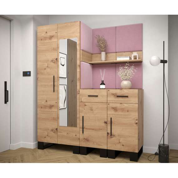 Entresett ARTIN 15 -158x196 cm - eik artisan - polstred panel