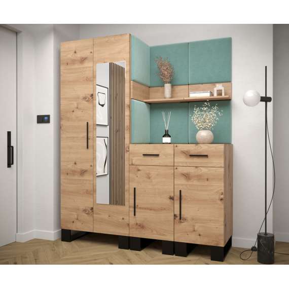 Entresett ARTIN 15 -158x196 cm - eik artisan - polstred panel