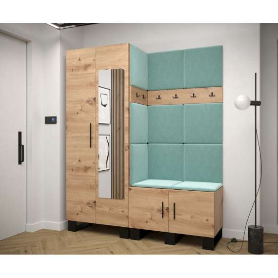 Entresett ARTIN 14 -158x196 cm - eik artisan - polstred panel