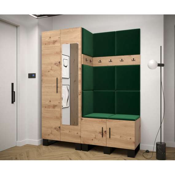 Entresett ARTIN 14 -158x196 cm - eik artisan - polstred panel