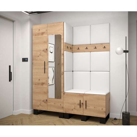 Entresett ARTIN 14 -158x196 cm - eik artisan - polstred panel