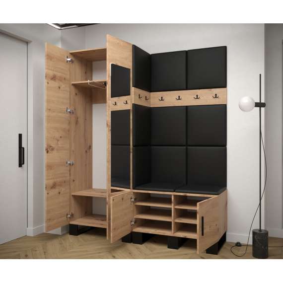 Entresett ARTIN 14 -158x196 cm - eik artisan - polstred panel