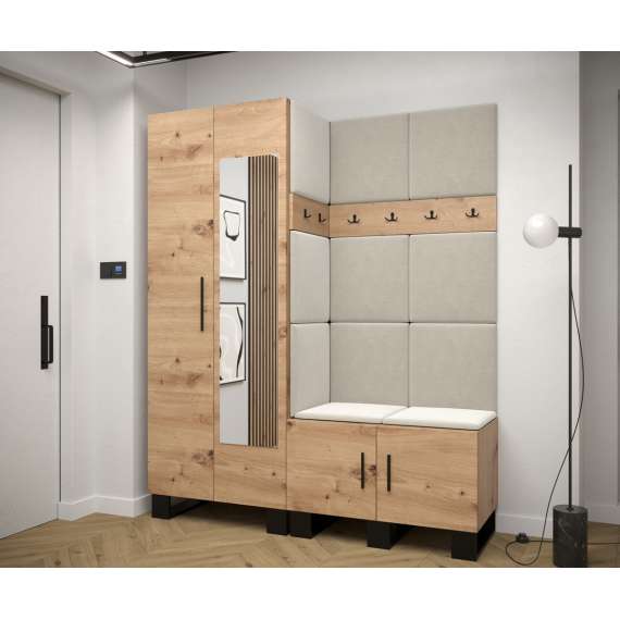 Entresett ARTIN 14 -158x196 cm - eik artisan - polstred panel