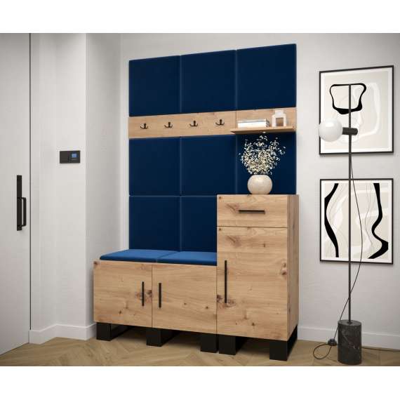 Entresett ARTIN 5 -126x196 cm - eik artisan - polstred panel