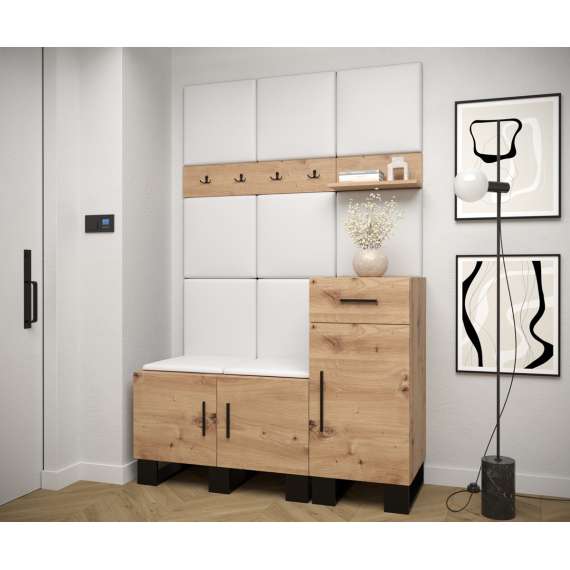 Entresett ARTIN 5 -126x196 cm - eik artisan - polstred panel