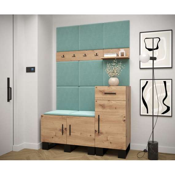 Entresett ARTIN 5 -126x196 cm - eik artisan - polstred panel