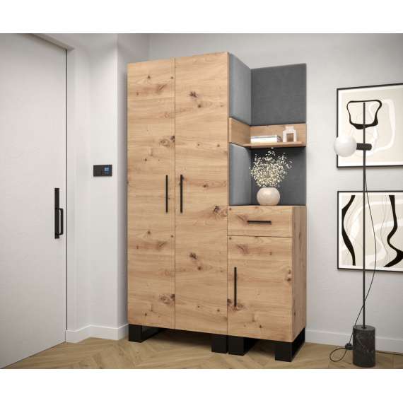 Entresett ARTIN 6 -116x196 cm - eik artisan - polstred panel